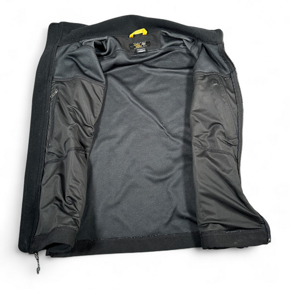Mountain Hardwear Vest Adult MEDIUM Blue Black Fleece Embroidered ZIp Up Outdoor - Picture 4 of 10